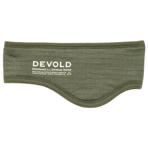 Devold Endurance Merino Headband Hoofdband Olijfgroen