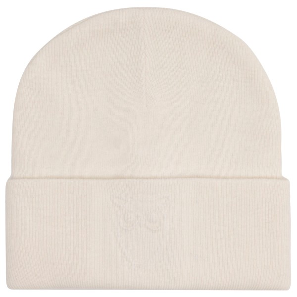 KnowledgeCotton Apparel Embossed Owl DL Wool Beanie Mütze Alltag (Gr One Size |beige)
