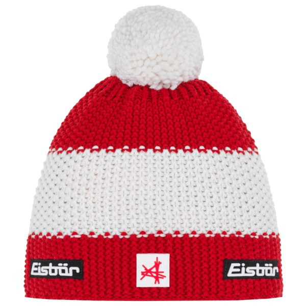 Eisbär Star Pompon Ski Austria Muts Rood