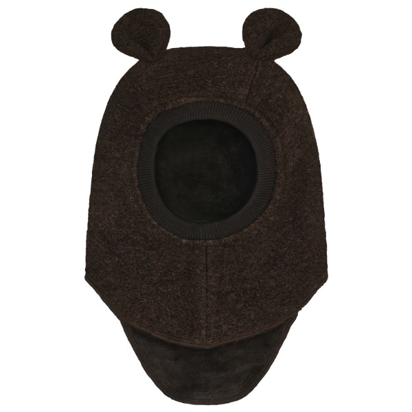 Huttelihut Kid’s Balaclava Ears Wool Bivakmuts cm 6-12 Months Zwart
