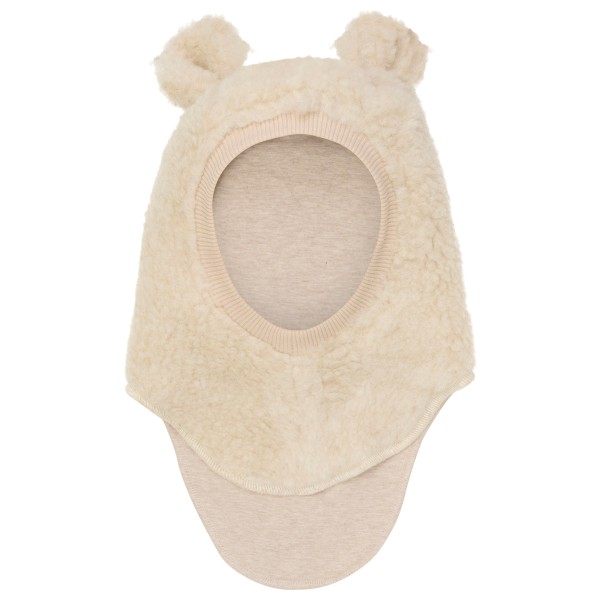 Huttelihut Kid’s Balaclava Ears Wool Teddy Bivakmuts cm 6-12 Months Beige