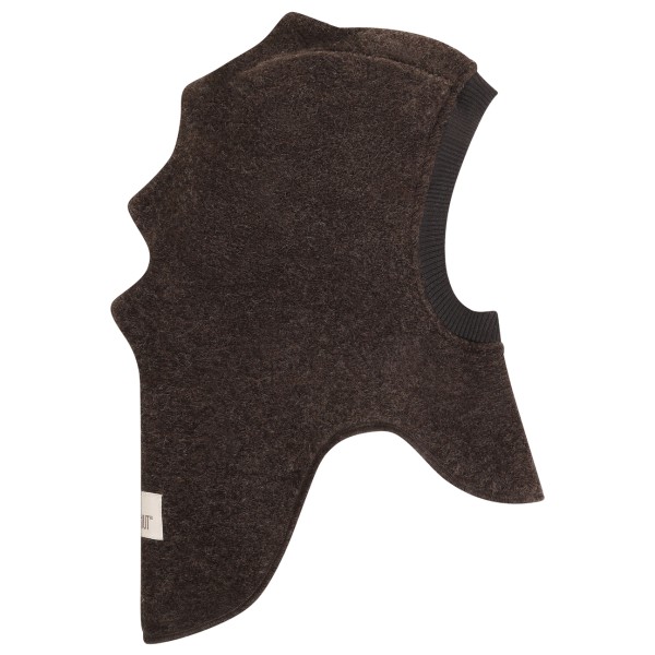 Huttelihut Kid’s Balaclava Triangles Wool Bivakmuts cm 6-12 Months Zwart