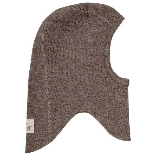 Huttelihut Kid’s Balaclava Wool Rib Bivakmuts cm 0-3 Months Bruin