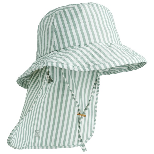 LIEWOOD Damona Seersucker Sun Hat Hut Kinder (Gr 45-48 cm - 6-9 Months |grau)
