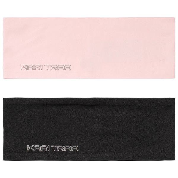 Kari Traa Una Headband 2-Pack Stirnband Damen (Gr One Size |rosa/schwarz)