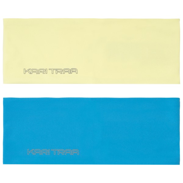 Stirnband Kari Traa Una Headband 2-Pack Damen (Gr One Size |blau/gelb)