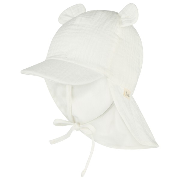 Sterntaler Schirmmütze Nackenschutz Ohren Cap Kinder (Gr 53 cm |weiß)