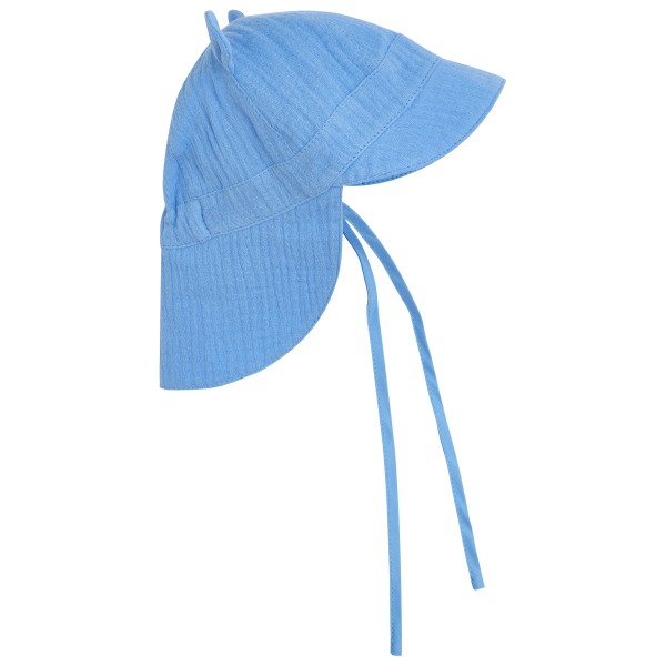 Huttelihut Summer Hat Ears Muslin Hut Kids (Gr 48 cm - 6-12 Months |blau)