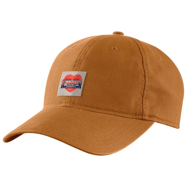 Carhartt – Women’s Heart Patch Canvas Cap – Pet maat , Bruin