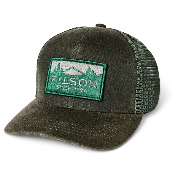 Filson Scenic Waxed Logger Mesh Cap Cap (Gr One Size |oliv)