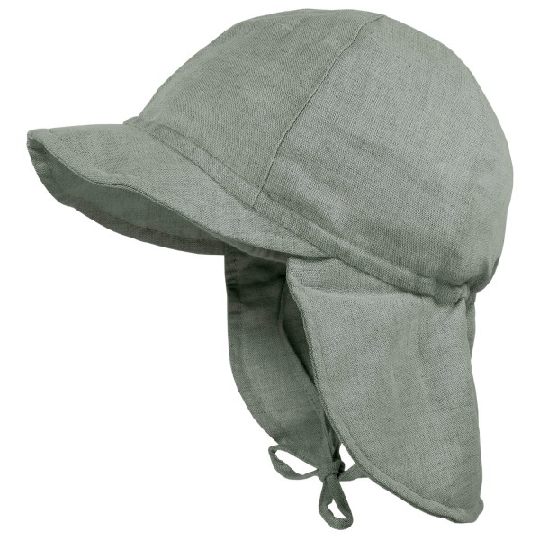 maximo – Baby Boy’s Schildmütze Nackenschutz + Bindeband – Pet maat , Grijs