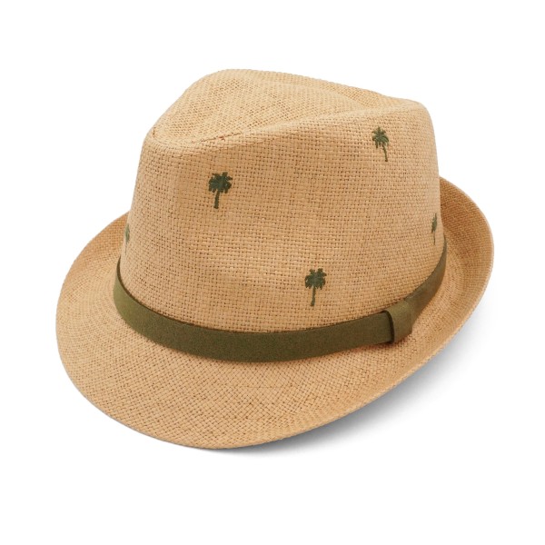 maximo Trilby Palmen Futter Hut Kinder (Gr 57 cm |beige)