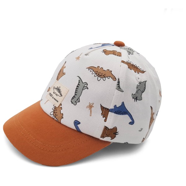 maximo Mini Boy-Cap Dino Klettverschluss Cap Kinder (Gr 47 cm |grau)