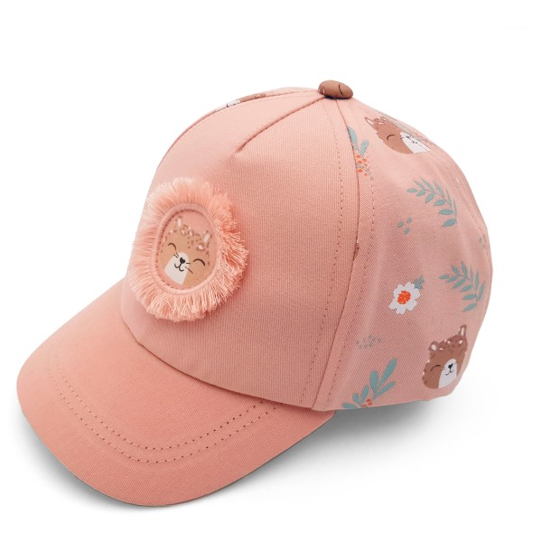 maximo Mini Girl-Cap Tiger Klettverschluss Cap Kinder (Gr 49-51 cm |rosa)