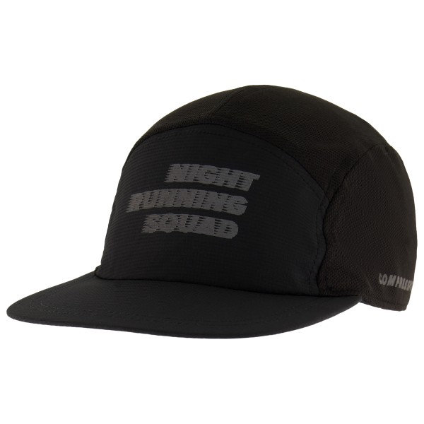 Compressport 5 Panel Cap Night Running Squad Pet Zwart