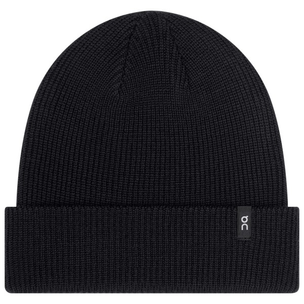 On Merino Beanie Muts Zwart