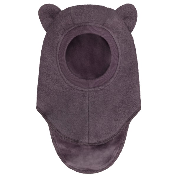 Huttelihut Kid’s Balaclava Ears Wool Bivakmuts cm 6-12 Months Purper