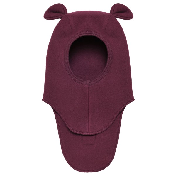 Huttelihut Kid’s Balaclava Ears Wool Fleece Bivakmuts cm 6-12 Months Rood
