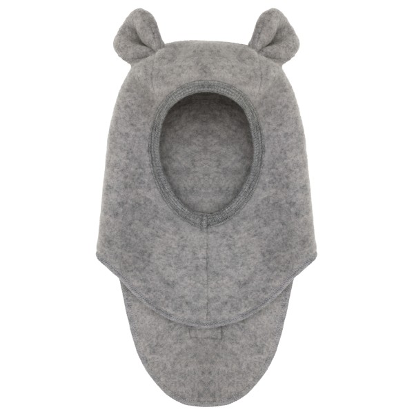 Huttelihut Kid’s Balaclava Ears Wool Rib Bivakmuts cm 0-3 Months Grijs