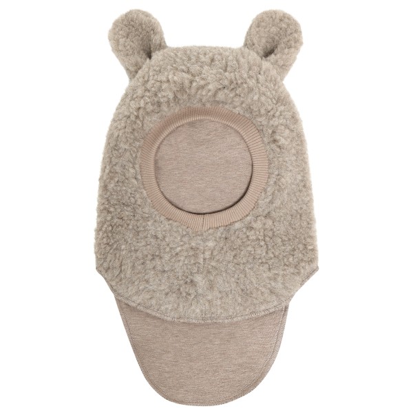 Huttelihut Kid’s Balaclava Ears Long Wool Teddy Bivakmuts cm 6-12 Months Beige