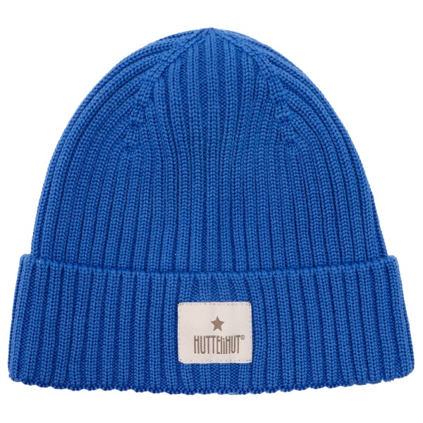 Huttelihut Kid’s Hat Wool Knit Color Solid Muts cm 12-24 Months Blauw