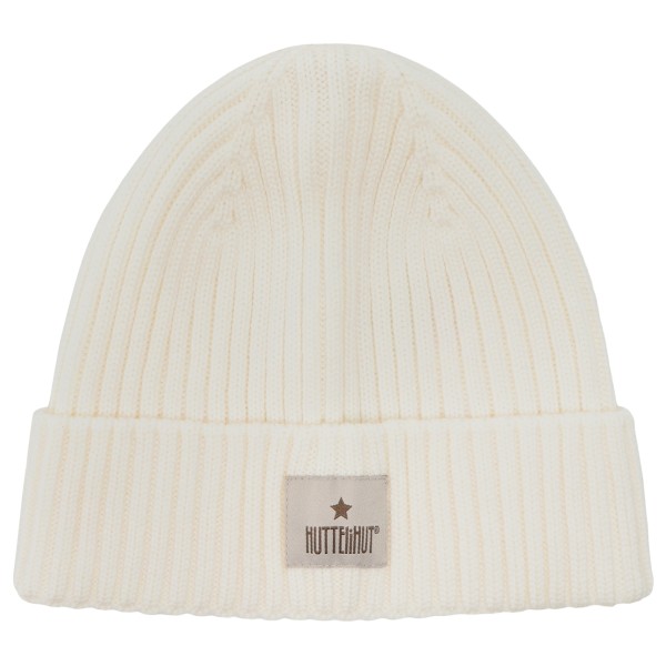 Huttelihut Kid’s Hat Wool Knit Color Solid Muts cm 12-24 Months Egret