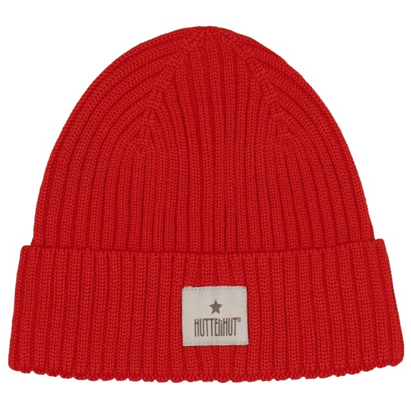 Huttelihut Kid’s Hat Wool Knit Color Solid Muts cm 12-24 Months Rood