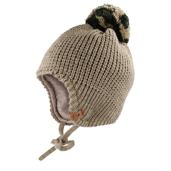 maximo Boy’s Inkamütze m. Pompon u. Band Muts cm Beige
