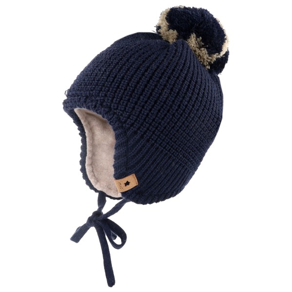 maximo Boy’s Inkamütze m. Pompon u. Band Muts cm Blauw