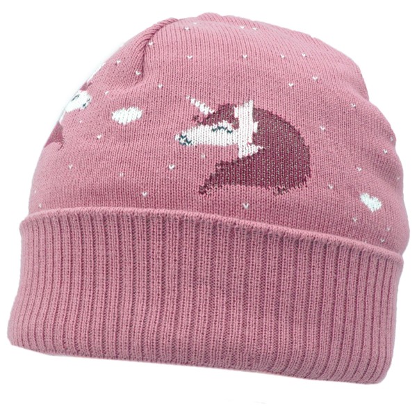 maximo Girl’s Mütze mit Umschlag Einhorn Muts cm Roze