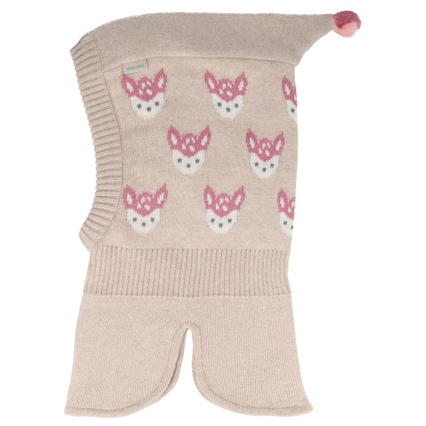 maximo Girl’s Schlupfmütze m. Pompon Reh Bivakmuts cm Beige
