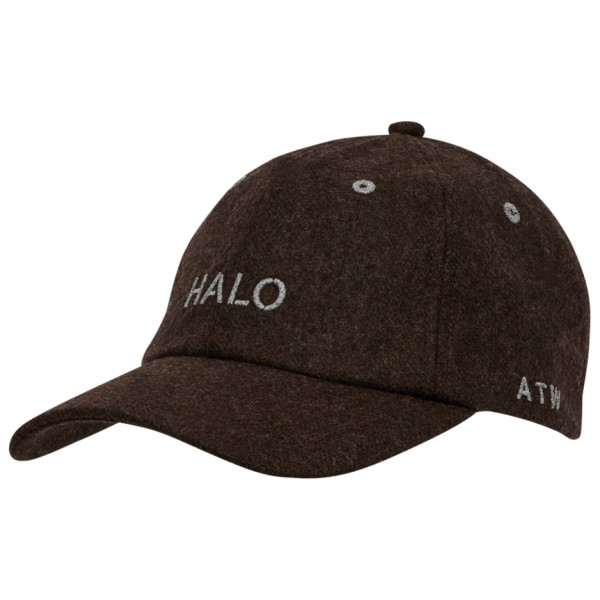 Halo Wool Logo Cap Pet Zwart