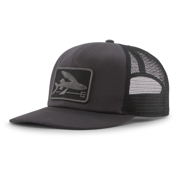 Patagonia Flying Fish Relaxed Trucker Hat Pet Zwart