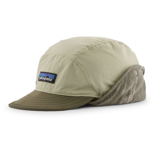 Patagonia Isthmus Earflap Cap Pet /M Olijfgroen