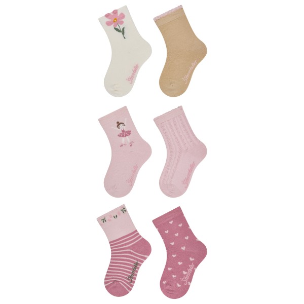 Sterntaler Kid’s Socken 6-Pack Multifunctionele sokken Ecru / Blume