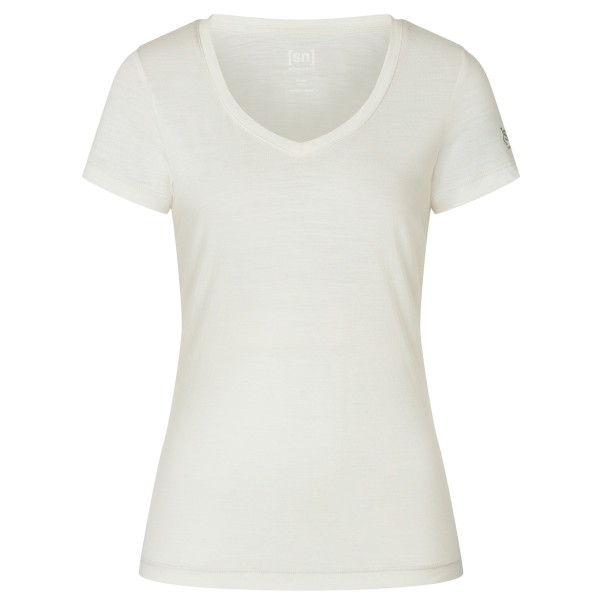 Image of super.natural - Women"s Sierra 140 V Neck - Merinoshirt Gr L;M;S;XL;XS;XXL blau;schwarz;weiß'
