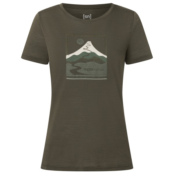 Image of super.natural - Women"s Trace Hill Tee - Merinoshirt Gr L braun'