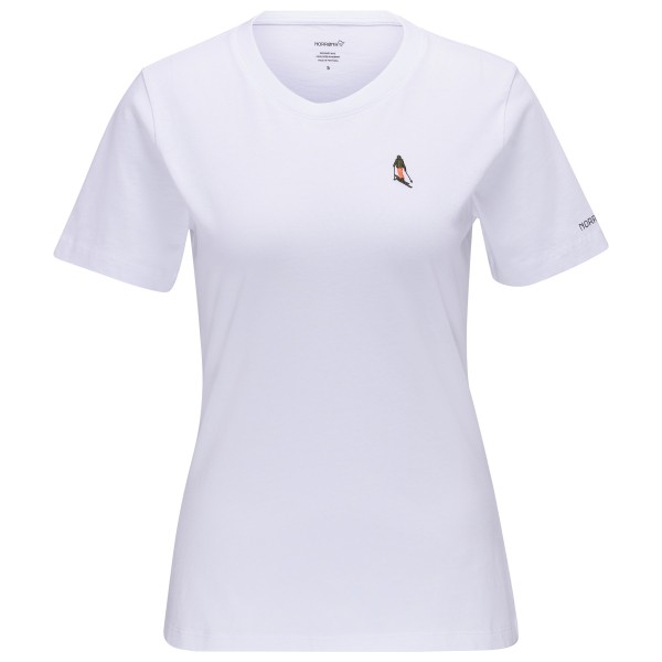 Norrøna – Women’s /29 Cotton Activity Embroidery – T-shirt maat S, Wit