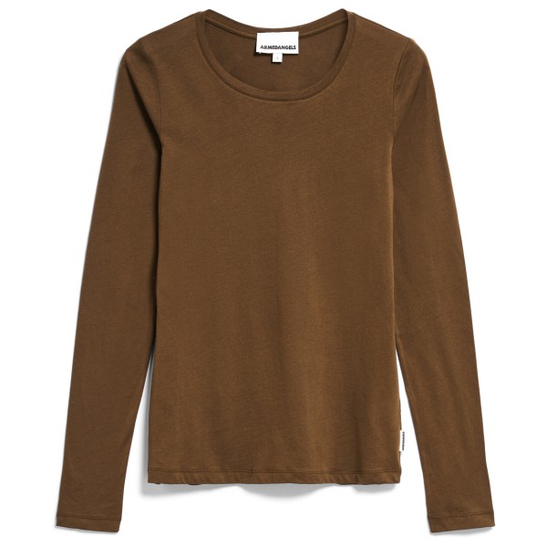 Image of ARMEDANGELS - Women"s Enriccaa Soft - Longsleeve Gr S braun'