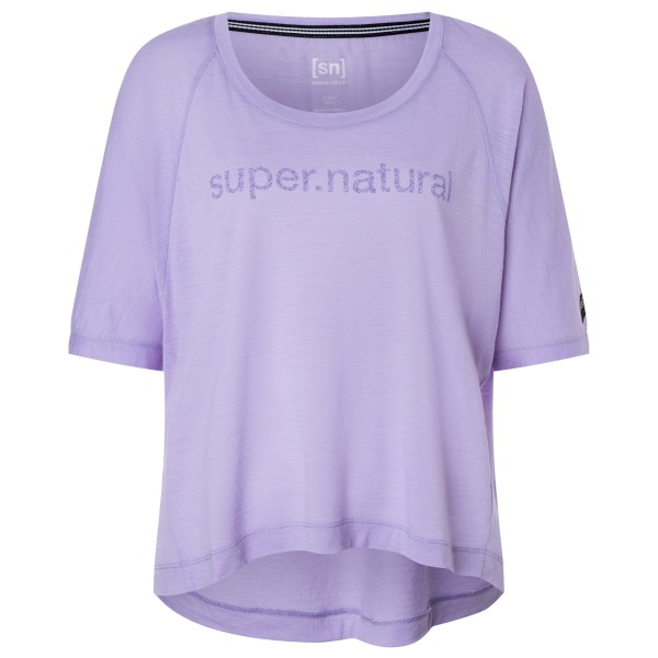 Image of super.natural - Women"s Liquid FloTee - Merinoshirt Gr 34 - XS;36 - S;38 - M;40 - L;42 - XL beige;blau;lila;rosa;rot;schwarz;türkis'
