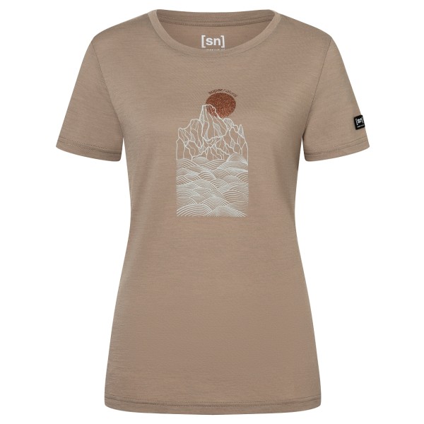 Image of super.natural - Women"s Preikestolen Cliffs Tee - Merinoshirt Gr 36 - S beige'