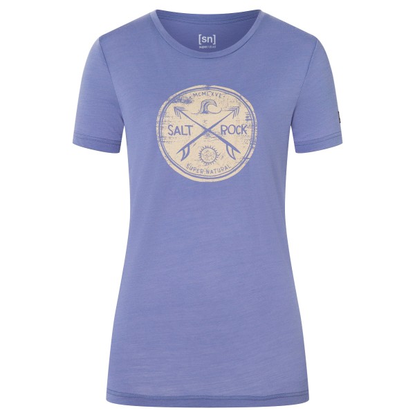 Image of super.natural - Women"s Salt & Rock Tee - Merinoshirt Gr 34 - XS;36 - S;38 - M;40 - L;42 - XL blau;lila;rosa'