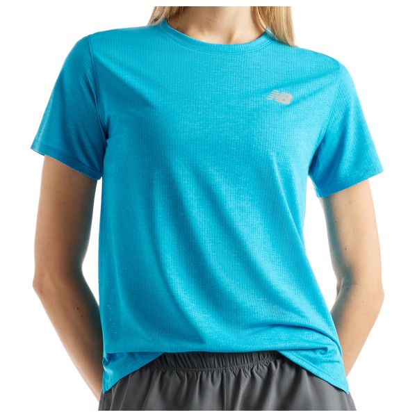 New Balance Women’s Athletics S/S Hardloopshirt Blauw