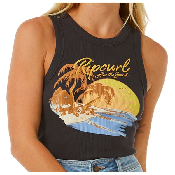 Image of Rip Curl - Women"s Sunset Ribbed Tank - Tank Top Gr L;M orange;weiß'