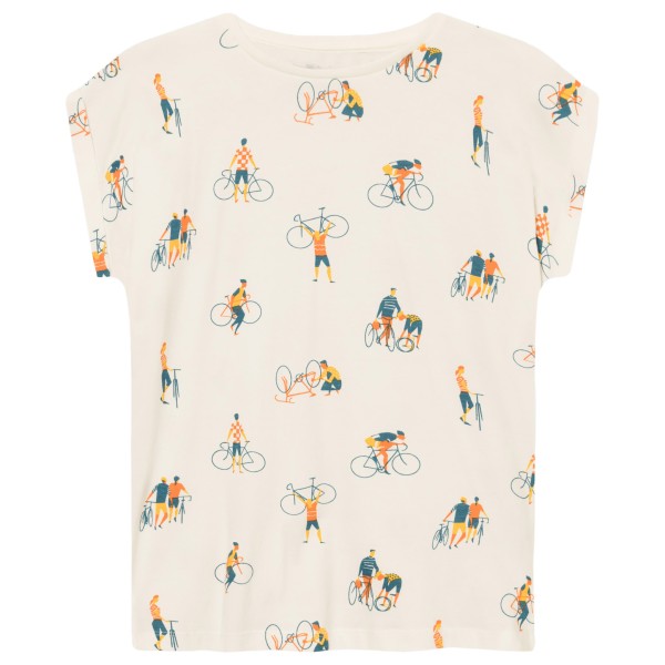 Image of DEDICATED - Women"s T-Shirt Visby Bike People - T-Shirt Gr S;XS weiß'