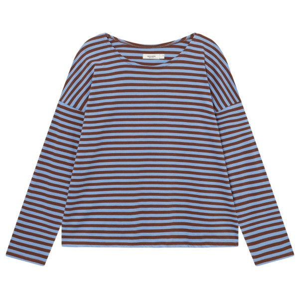 DEDICATED Women’s Top Humledal Stripes Longsleeve Grijs