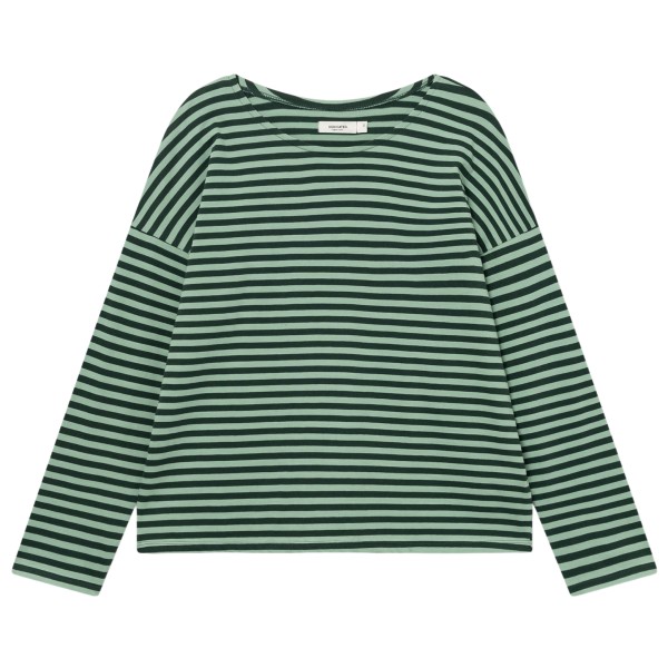 DEDICATED Women’s Top Humledal Stripes Longsleeve Groen