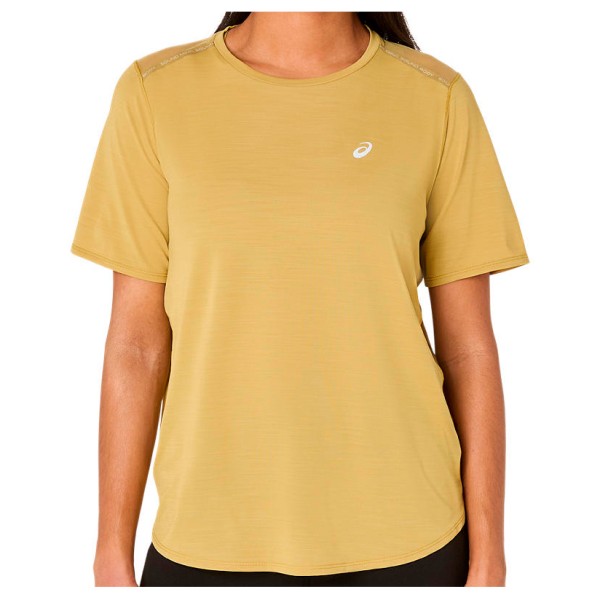Asics Road S/S Top Laufshirt Damen (Gr S |beige)