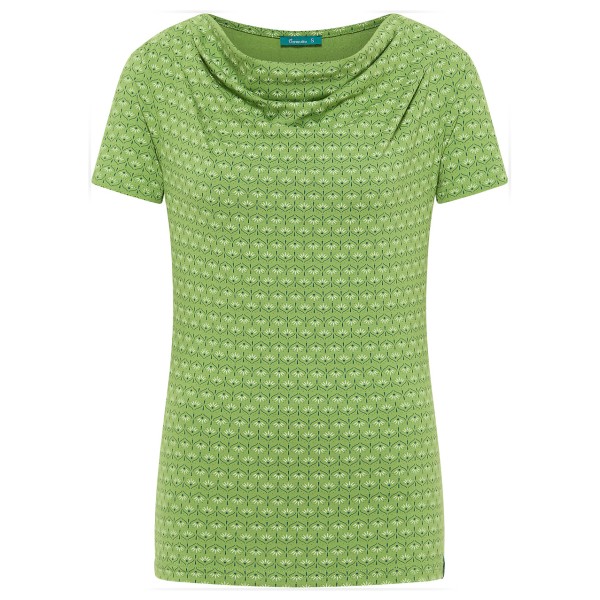 Image of Tranquillo - Women"s Stretch-Jersey mit Wasserfallausschnitt - T-Shirt Gr S;XL;XS grau;rosa'