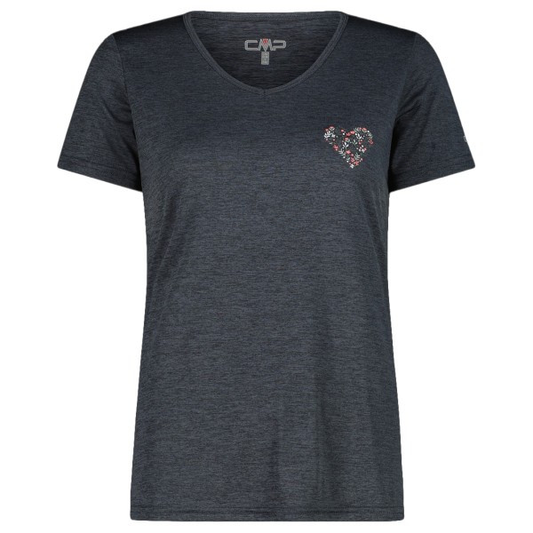 CMP Light Melange T-Shirt Funktionsshirt Damen Workout (Gr 48 |blau)